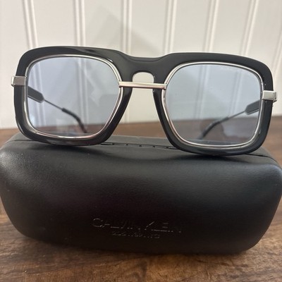 Calvin Klein 205W39NYC Raf Simons Sunglasses CKNYC1880S Square Black Blue''