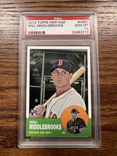 2012 Topps Heritage #H651 Will Middlebrooks PSA 10