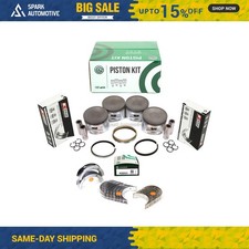 Pistons Main Rod Bearings Fit 91-99 Nissan 240sx Altima 2.4l Dohc