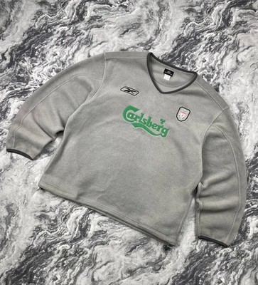 Vintage Reebok Liverpool FC Carlsberg Fleece Jacket 90s Men Size