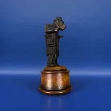 Maitland-Smith Bronze News Hound Dog Journalist Sculpture 17” Heavy Figurine