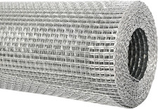 Galvanized Hardware Cloth 1/8 Inch Wire Mesh Roll   Ideal for Garden Fencing, Ch