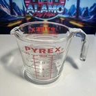 Vintage PYREX 516 Measuring Cup 2 Cup 16 Oz 1 Pint 500 ML Glass J Handle