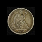 1837 H10c Seated Liberty Half Dime Large Date  - Free Shipping USA