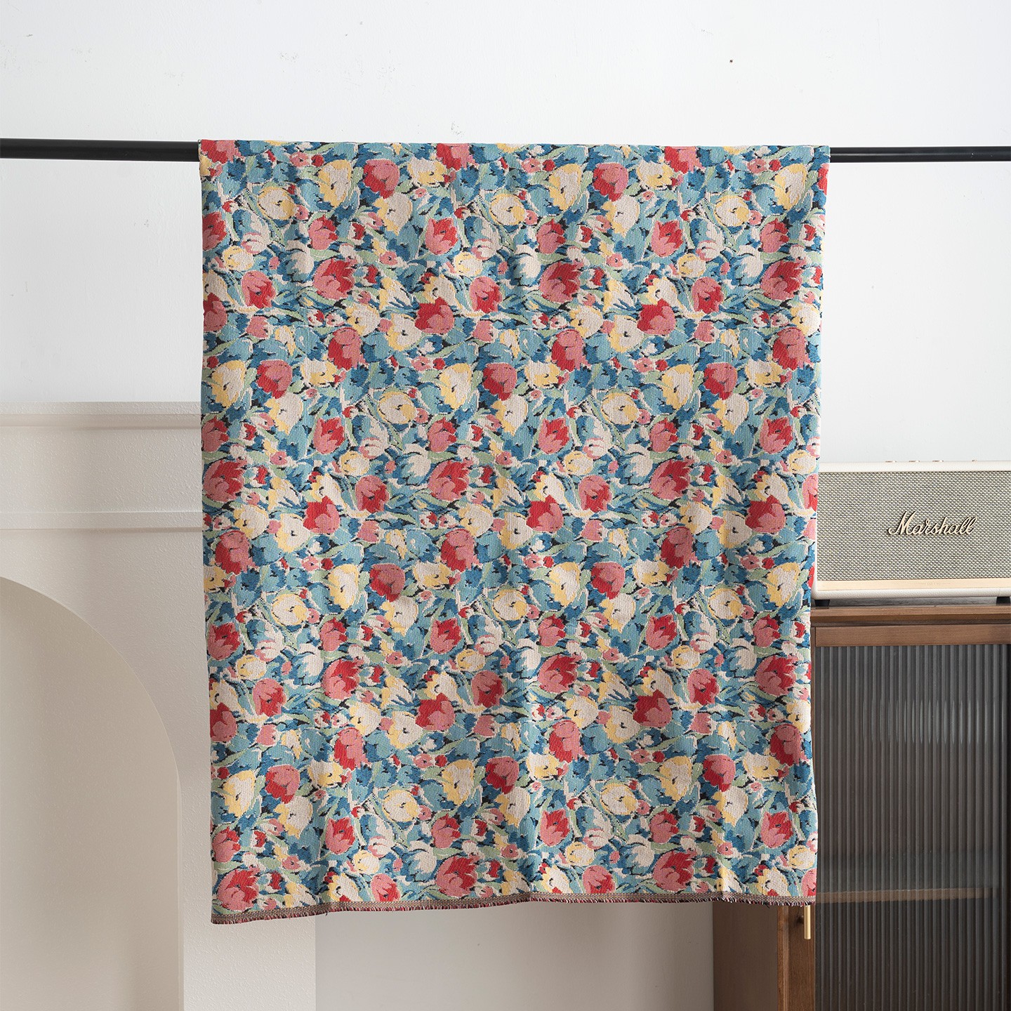 Spring Tulip French Jacquard Tapestry Upholstery Decorative 