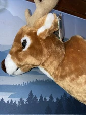 ADORE 13" Boone the Whitetail Deer Stuffed Animal Plush Walltoy Wall Mount