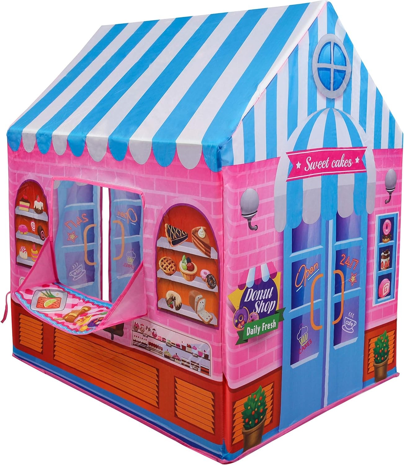 Kiddie Play Tent for Kids Candy Playhouse Boys & Girls Indoor Outdoor Toy 