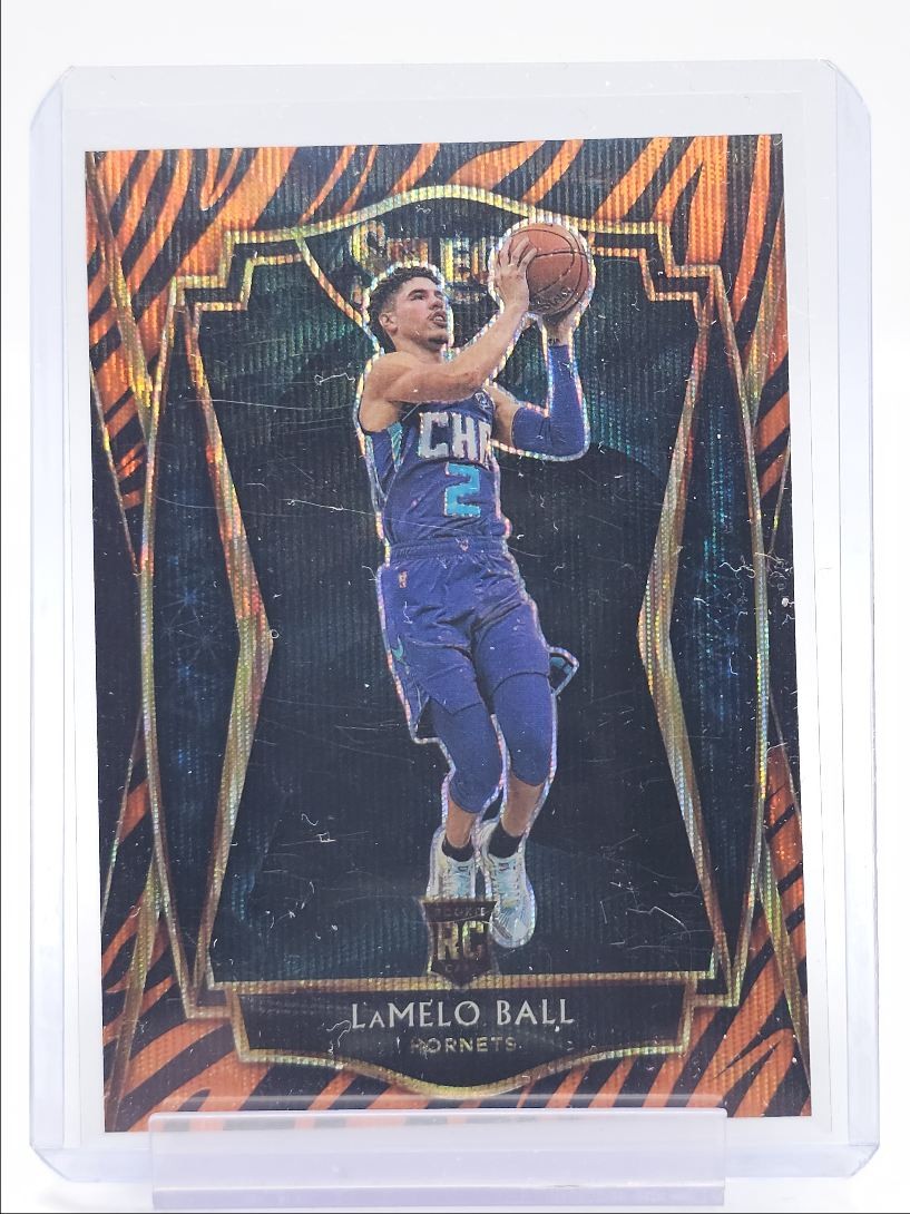 LAMELO BALL 2020-21 SELECT PREMIER LEVEL ROOKIE TIGER PRIZM RC Q6766