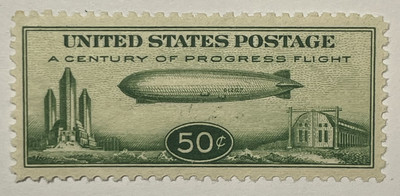 US #C18 1933 50c green Graf Zeppelin MNH/VF-XF85;  $85 SCV