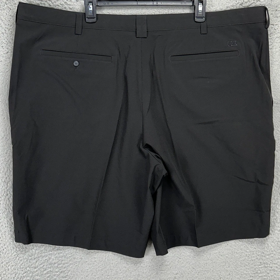 Cutter Buck CB DryTec Mens Chino Golf Shorts 48T Big Tall Black Performance NEW - Image 2 of 4
