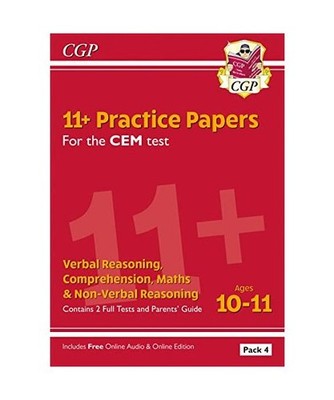 11+ CEM Practice Papers: Ages 10-11 - Pack 4 