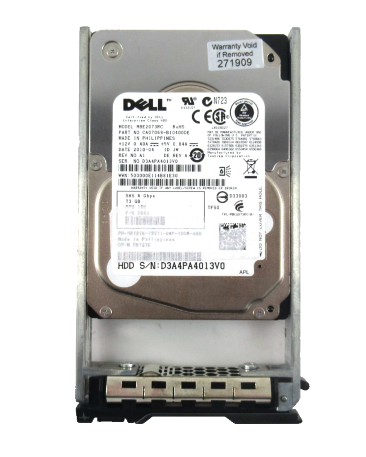 73GB SAS 2.5"" 15K 6Gb/s (With Caddy) HDD - R727K