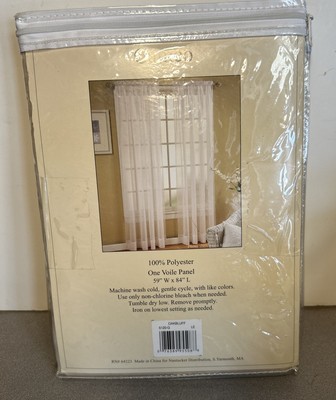 Cameo Voile Sheer Curtain Panels 51 X 84   Oakbluff  Set Of 2