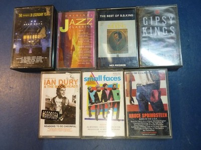 Audio Cassettes X7 Springsteen BB King Dury Small Faces The Marquee Gipsy Kings