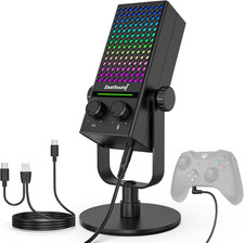 Zealsound USB Gaming Microphone for Xbox PC Mac Iphone Android, Noise Reductio