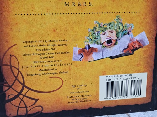 Encyclopedia Mythologica Dragons and Monsters Pop-Up Book Reinhart Sabuda 1st Ed - Afbeelding 4 van 12
