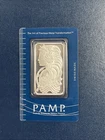 1 oz Pamp Suisse Lady Fortuna .999 Fine Silver Bar - In Assay Card - In Stock