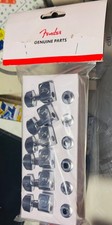 New sealed Fender 099-0818-100 6-Inline locking Tuners with 2-pin Mount Chrome