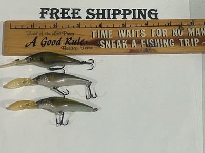 LOT OF 3 DISCONTINUED Duel Hardcore Shad SH 60 SP CRANKBAITS TACKLE BOX FIND