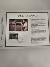 Feuillet CEF Paul Delvaux timbre 5F Rendez-vous d'Éphèse philatélie