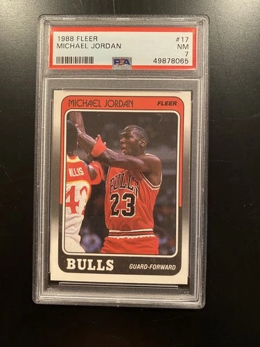 1988-89 Fleer - Michael Jordan #17 PSA 7