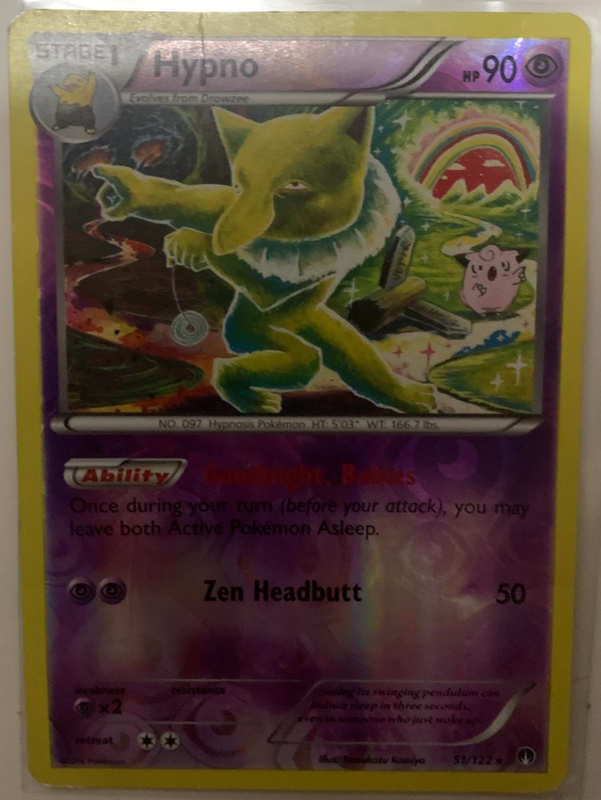 Hypno [Reverse Holo] #51 Pokemon BREAKpoint
