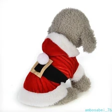 Pet Christmas Outfit Christmas Transformation Costume Santa Suit Classic Style
