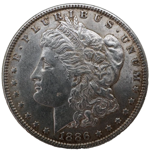1886 Morgan Dollar - AU+