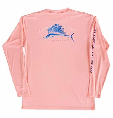Coastal Cotton Bekleidung Fächerfisch Langärmelig Performance T-Shirt