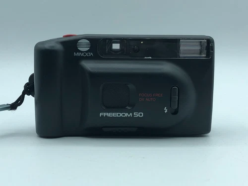 Minolta Freedom 50 Auto Point & Shoot 35mm Film Camera TESTED WORKING