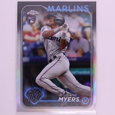 2024 Topps Chrome Baseball MLB Reftractor Dane Myers RC #46 Marlins