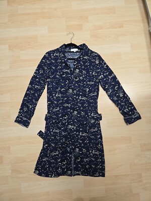 Luxus Grace & Mila Extravagant Blusenkleid Kleid Blau Schwarz Gr M Neuwerti 120e