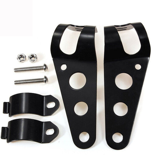 Universal motorcycle adjustable fork mount clamp headlight holder bracket UK - Picture 5 of 9