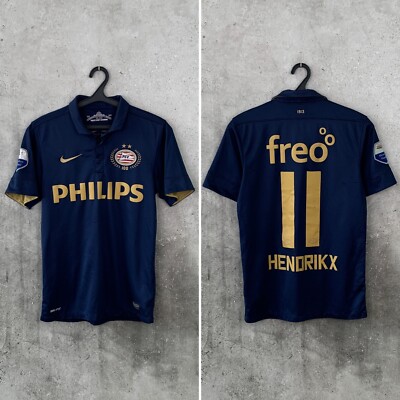 PSV EINDHOVEN 2013 2014 AWAY FOOTBALL SHIRT #11 HENDRIKX NIKE TRIKOT GRÖSSE S