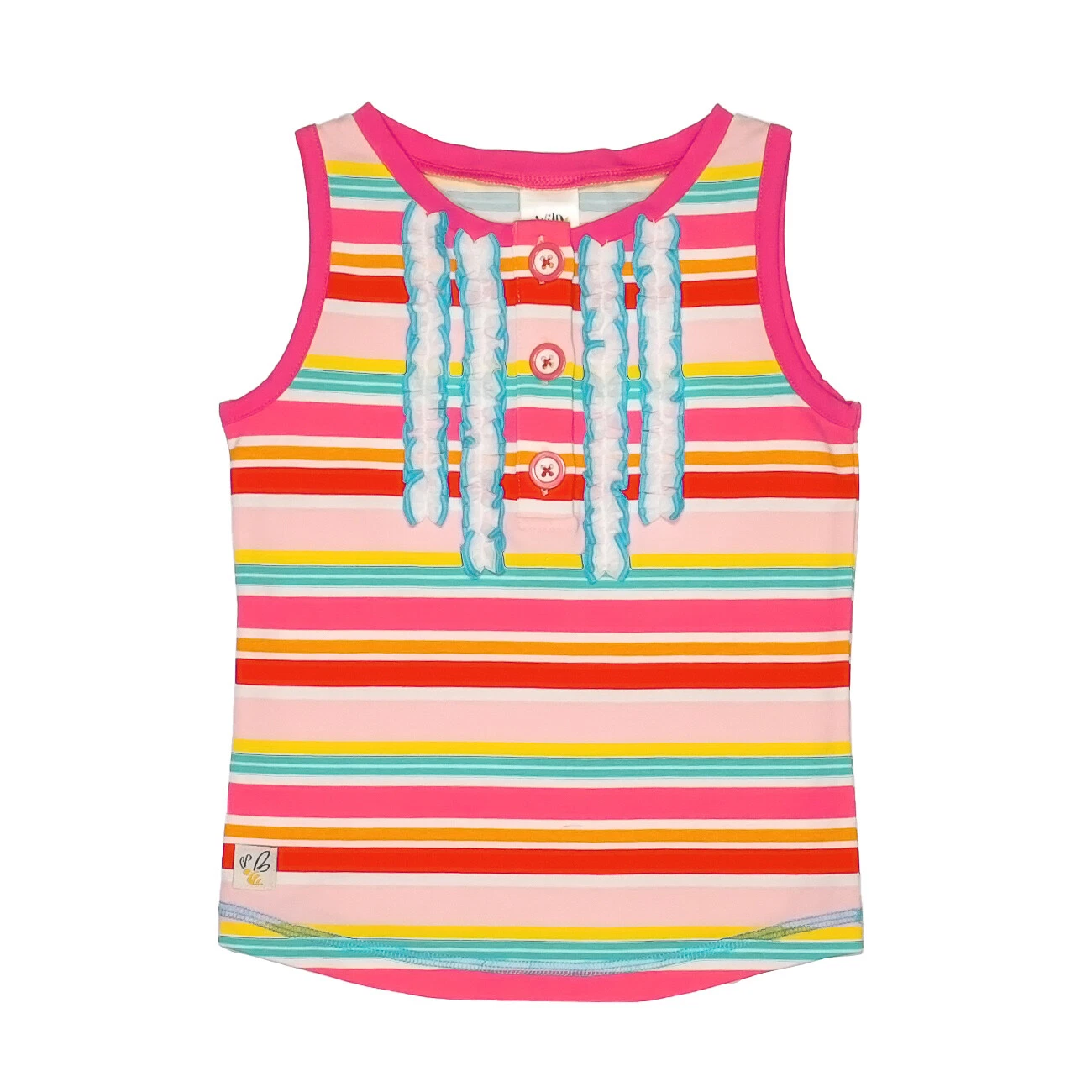 Girls Wildflowers clothing La La Land Pink Crush Tank size 12 EUC