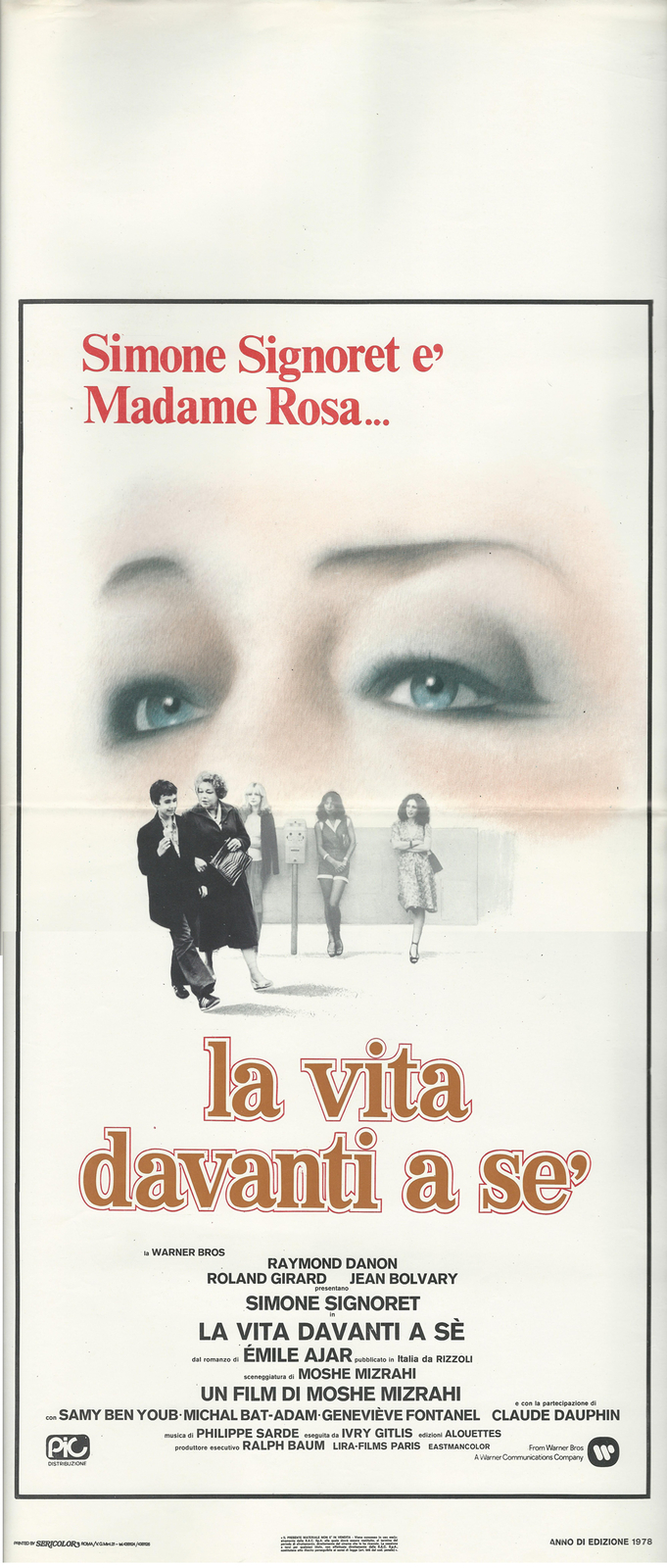 Locandina originale film La vita davanti a sé (1978) - Regia di Moshé Mizrahi