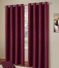 Plain Manhattan Fully Lined Ring Top Thermal Curtains