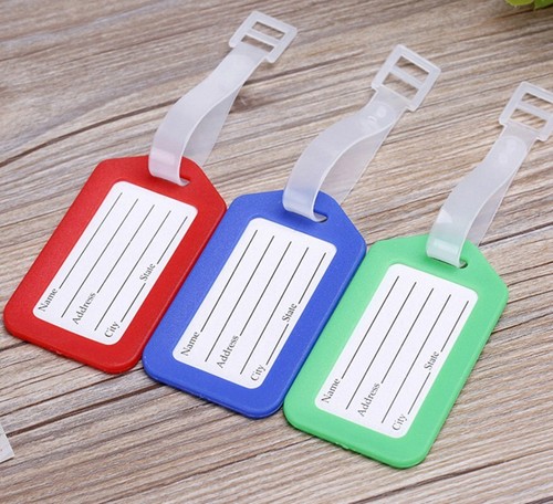 6 Stück Kofferanhänger Set - Wasserdichte Gepäckanhänger 7x24cm In 3 Farben