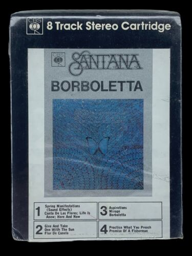 SIGILLATO, Santana – Borboletta 42-69084, Cartuccia 8 tracce, UK, 1974 - Foto 1 di 4
