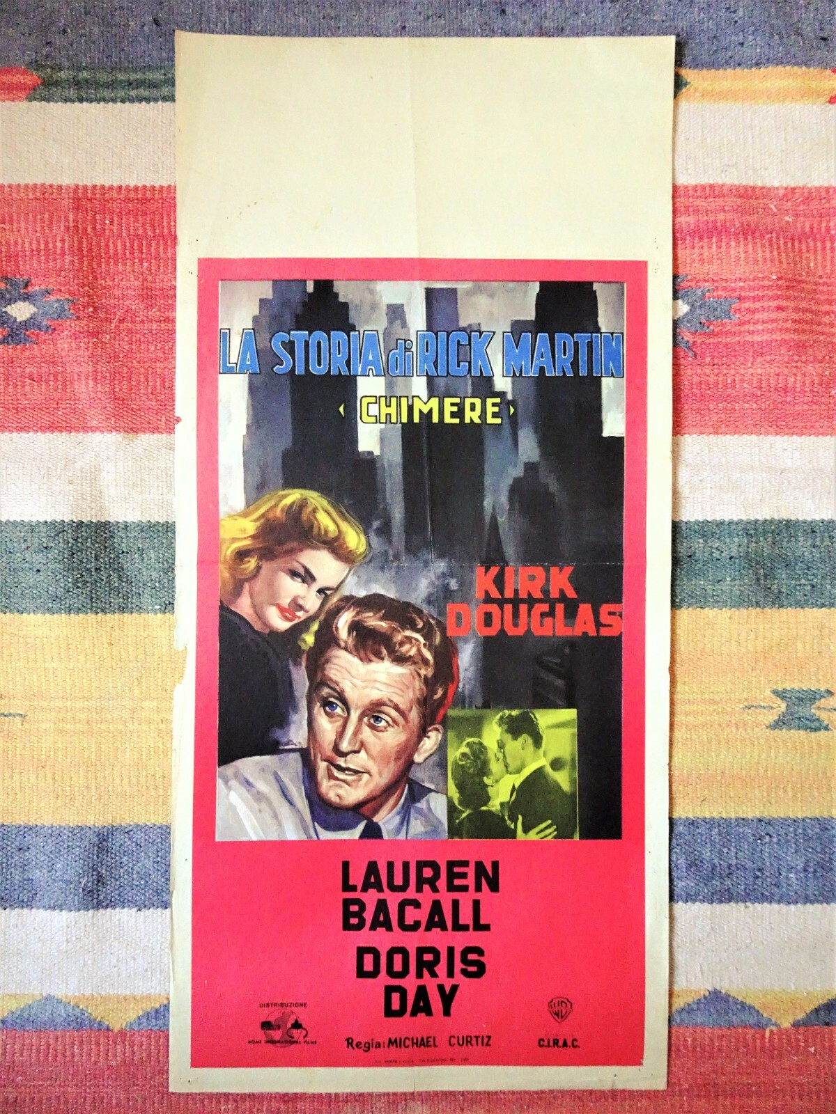 Locandina originale film Chimere (1950) - Regia di Michael Curtiz