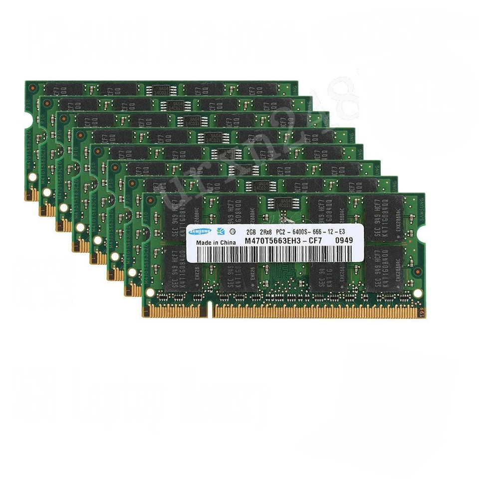 20GB 16GB 8GB 4GB 2GB PC2-6400S DDR2-800Mhz notebook Memory 200pin RAM LOT UK - Image 2 of 4