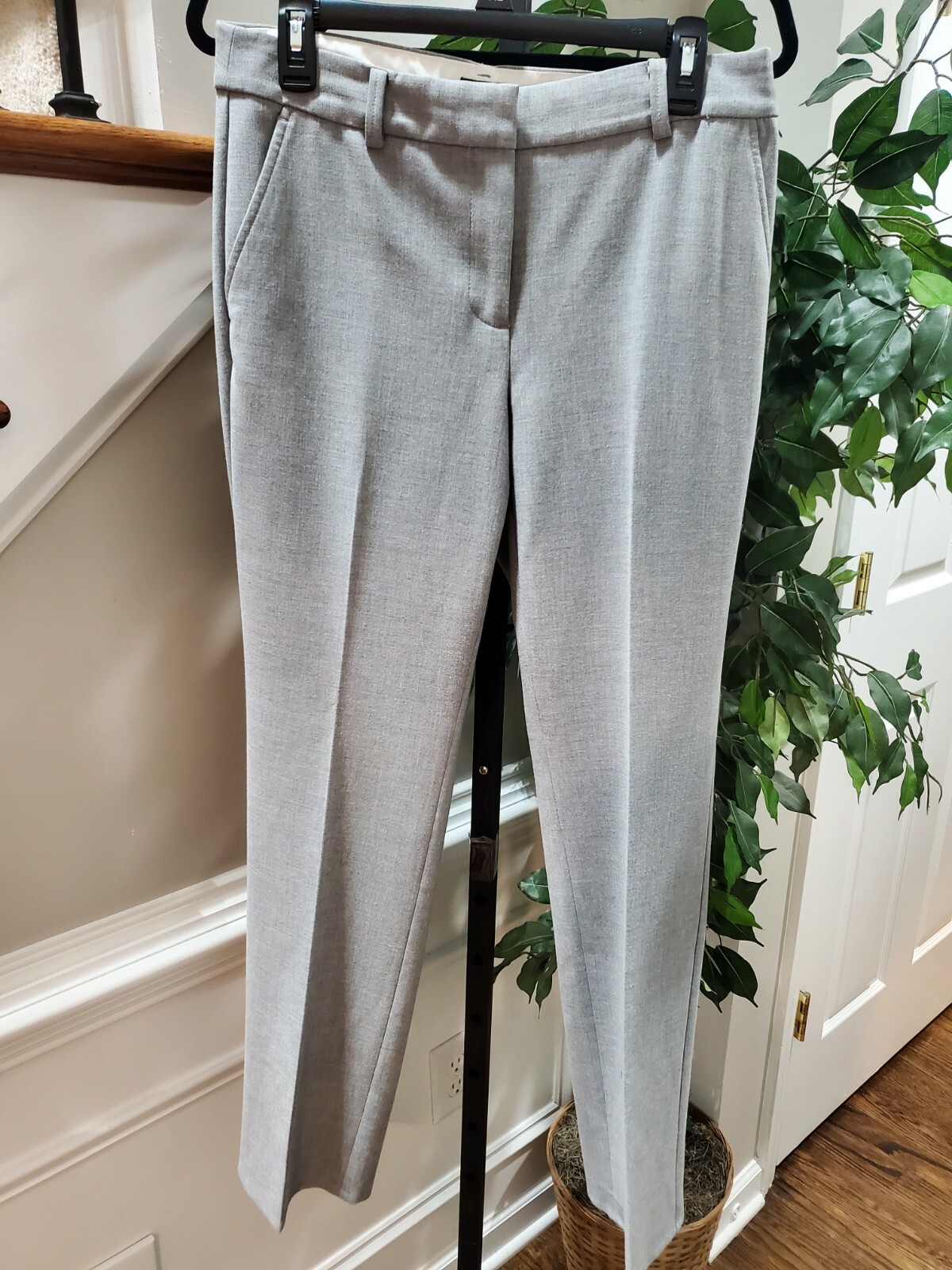 Talbots Women's Solid Gray Polyester Mid Rise Pul… - image 9
