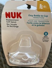NUK Replacement Soft Silicone Spout 6 Months  For Learner  Active Cups New