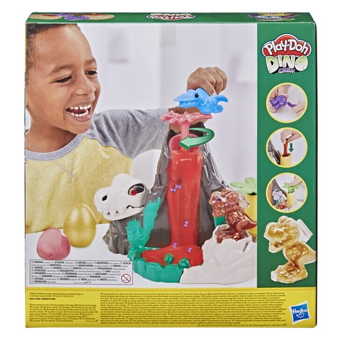 Hasbro Play-Doh Slime Dino Crew Lava Bones Island Toy Kids Volcano Set Children - Picture 2 of 6