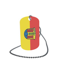 Dog Tag Flag Bunting Coin Mountain Dog Tag Aluminium 30 x 50mm