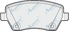 Apec PAD1983 Brake Pad Set Front