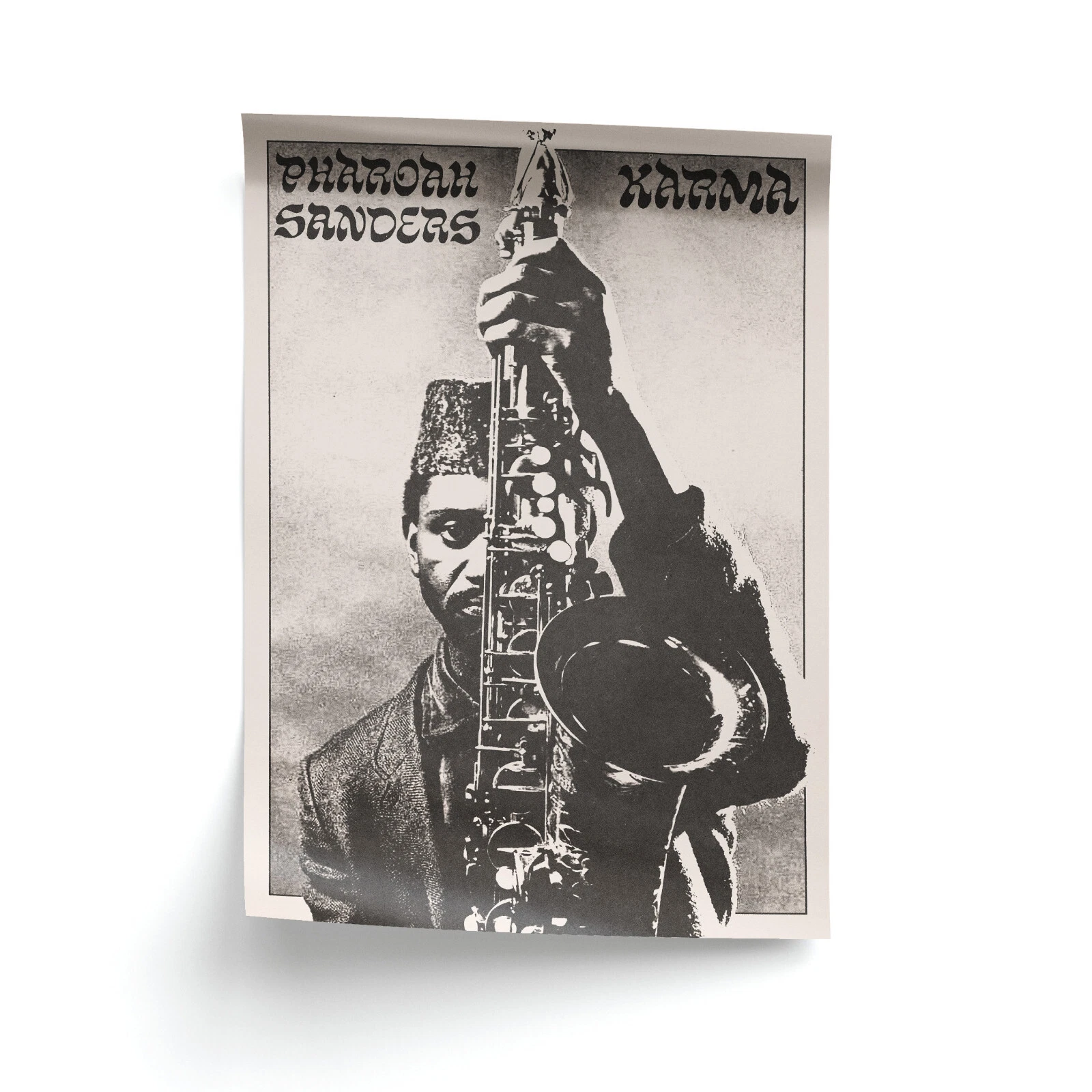 Pharoah Sanders Karma Vintage Jazz Poster Vertical Wall Art