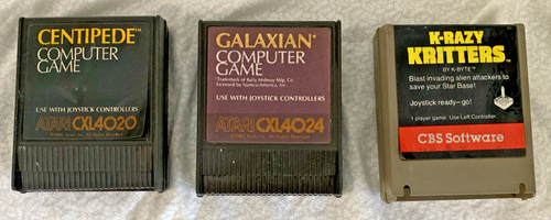 Jeu Vidéo Vintage GALAXIAN Pour ATARI 400/800/XL - Édition 1982 NAMCO - Cartouche CXL4024 - Bon état