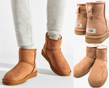 UGG Boots Classic Mini Boot Shearling Châtaigneraie Daim Bottes Chaussures Boots