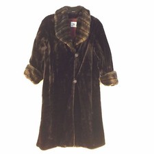 21445 Tissavel Women Artificial Fur Long Coat Usa Made